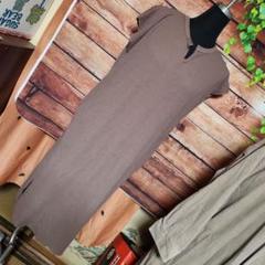 GLOBAL WORK ブラウン 半袖 ロングワンピース M
