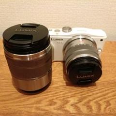 レンズ2個付 LUMIX GF6 ホワイト ストラップ 充電池 - メルカリ