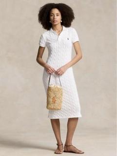 ポロラルフローレン ケーブルニット コットン Polo ドレス 現行 XL ケーブルニット コットン Polo セーター ドレス | POLO
