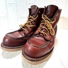 レッドウィング　表四角犬タグ　８E RED WING(レッドウィング) USA製 90s 四角犬タグブーツ ベージュ