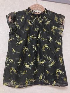 【from Ray Cassin】ミモザ柄ブラウス M