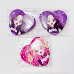 アイカツ　ハート缶バッジ　のの　りさ