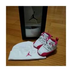 出産祝★ピンク★JORDAN12 baby★ジョーダンGIFT 10.0cm