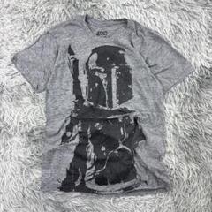 スターウォーズグレーメランジTシャツ/ ボバフェット/アメリカ古着