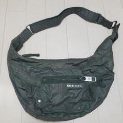 DIESEL メタルロゴ　バッグ　希少　レア　カーキ色 激レア DIESEL archive metallogo ミニボストンバッグ Y2K