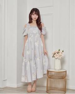 rose muse floral print pleats dress ロゼミュ Rose muse pleats floral print dress pink - メルカリ