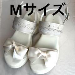 しまむら青木美沙子サンダル　Mサイズ しまむら - 匿名配送 しまむら 青木美沙子 リボンサンダル