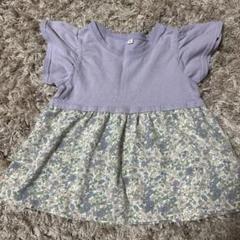 フリル袖 花柄チュニック 110