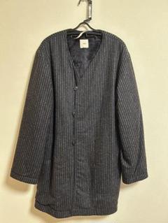 ts(s) チェックメルトンピーコートグレー×ブラウン×グリーン名品