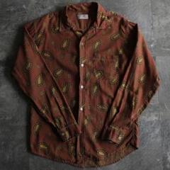 60s LONG TAIL Paisley pattern shirt