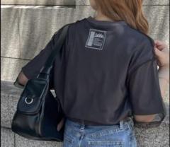 javaコラボ　チュールレイヤードTシャツ　L