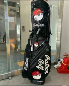 Malbon golf マルボンゴルフキャディバッグ キャディーバック ブラック