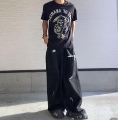 y2k archive 00s ドクロ ブラック Tシャツ