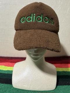 極美品 adidas ボア トラッカー メッシュ キャップ ブラウン グリーン