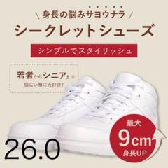 シークレットシューズ　スニーカー　身長アップ　背が高くなる靴　メンズ　レディースのサムネイル