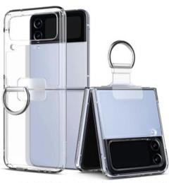 Galaxy Z Flip4 ケース 透明 Dリング カスタマイズ 可能