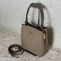 未使用級 コーチ モリーバケット 2way ショルダーバッグ レザー ブラック ほぼ未使用 コーチ ショルダーバッグ バケット 2way デニム