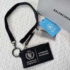 希少 Balenciaga WFPコラボ ナイロンキャンバス コインケース 黒