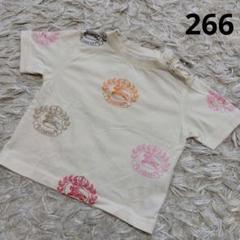 266●BURBERRY　ロゴプリントTシャツ　12M/80cm