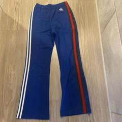 adidas〈フレアトラックパンツ ジャージ 00s 希少カラー ブルー
