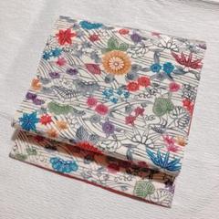 特価 名古屋帯 九寸 京紅型 染め 正絹