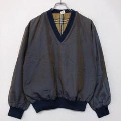 Miller Barbar 古着チェック柄裏地 Vネック プルオーバー スニード