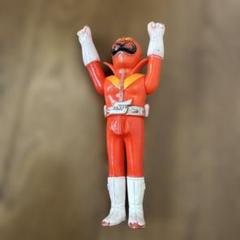 「秘密戦隊ゴレンジャー」アカレンジャー ミニソフビ人形 当時物 ☆激レア☆1970年代 秘密戦隊ゴレンジャー アカレンジャーの