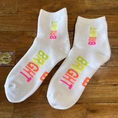 【新品未使用】NAVYROOTS BRIGHT プリント ソックス