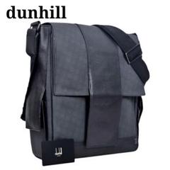 美品⭐️dunhil メッセンジャーバック ブラック レザー ナイロン　大容量 ダンヒル(dunhill) 中古 メッセンジャーバッグ | 通販・人気