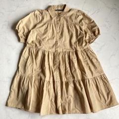 ZARA ベージュ 半袖 シャツドレス
