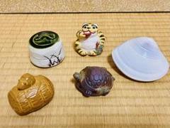 茶道具　鯛香合　金箔付　葆光斎書付　共箱　S37TK 茶道具 鯛香合 金箔付 葆光斎書付 共箱 S37TK