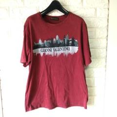 GIANNI VALENTINO バーガンディ Tシャツ Lサイズ