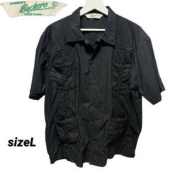 STEVE&BARRY'S キューバシャツ/黒/古着/XXL 古着通販 L☆古着 長袖 キューバ シャツ メンズ 黒