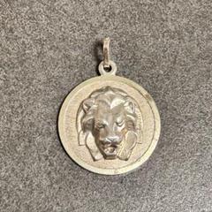 ドイツ製 シルバー ペンダントトップ 刻印あり ライオン アクセサリー
