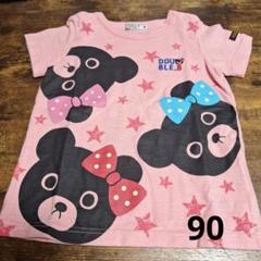 DOUBLE.B クマプリント Tシャツ 90