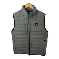 ストーンアイランド　ダウンベスト　襟ムートン切替　ベージュ　L　19AW ストーンアイランド ダウンベスト 襟ムートン切替 ベージュ L 19AW