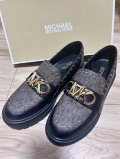 MICHAEL KORS ローファー ブラック/ブラウン - メルカリ