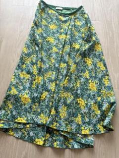 Ballsey フラワープリント フレアスカート