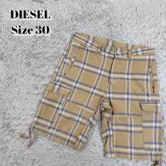 DIESEL カーゴハーフパンツ チェック ドローコード
