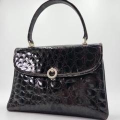 最高級リアルクロコダイル✨ハンドバッグ シルバー金具 シャイニング