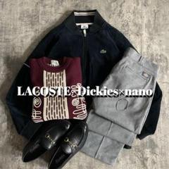 海外 c-boy ブレスレット付き コーデ LACOSTE × Dickies
