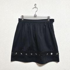 《agnes b.》 アニエスベー (38) 新品タグ付き スカート 日本製 黒