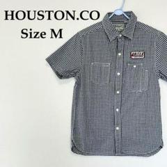 【極美品 / HOUSTON.CO】ギンガムチェック ワ－クシャツ Mサイズのサムネイル