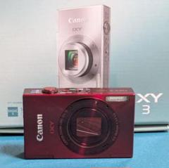 希少　Canon IXY 3 コンパクトデジタルカメラ レッド　コンデジ　レトロ Canon デジタルカメラ IXY 3 約1010万画素 光学12倍ズーム