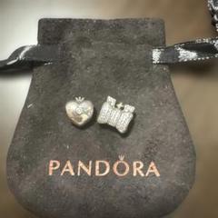 みゅー Pandora ハート型 & リボン型チャームセット みゅー様専用 Pandora ハート型 & リボン型チャームセット