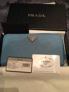 PRADA プラダ 長財布 ブルー