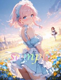 c037 美少女 かわいい イラスト 下着 コスプレ セクシー A4ポスター