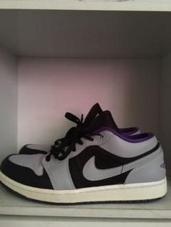 NIKE エアジョーダン1 LOW パープル x グレー 27cm