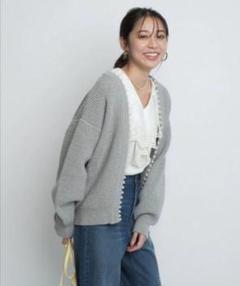 JUSGLITTY ♡ パール付カーディガン