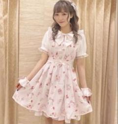 ［美品］リズリサ　フルーツ柄ワンピース　バラ　さくらんぼ　いちご　y2k 2025年最新】リズリサ ワンピース ストロベリーの人気アイテム